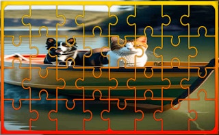Image Dog and Cat Jigsaw Joyride
